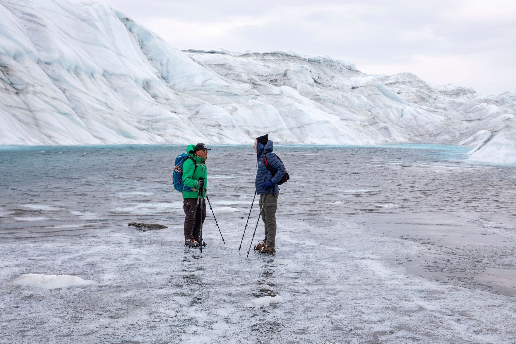 Tony Bartelme interviews Greenland ice sheet guide